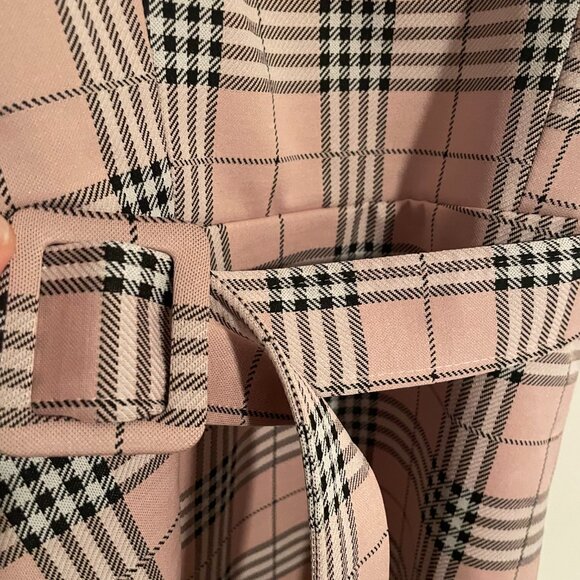 Love Tree Pink Plaid Dress - Picture 3 of 4